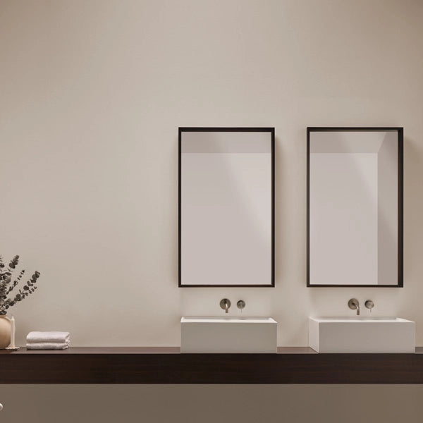 Aufsatzwaschbecken Mineralguss Stone Aris, Rechteckig, 56 x 47 cm, Höhe 18 cm – Stilvoll und Funktional