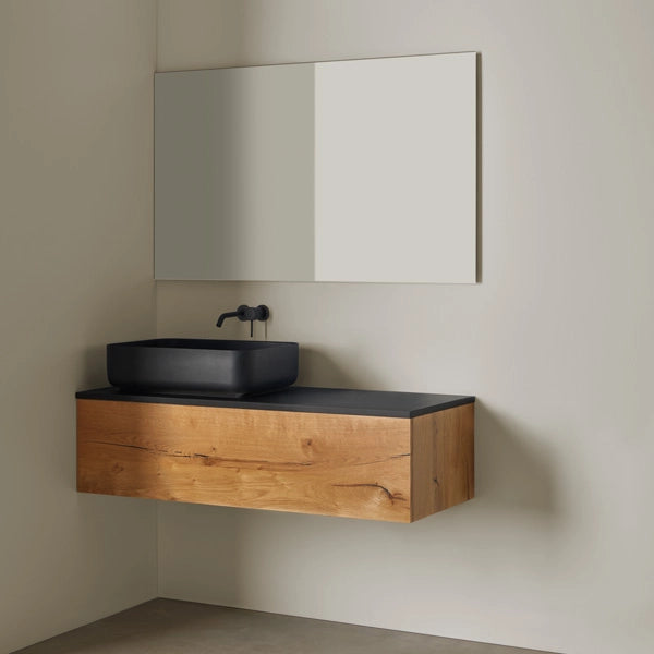 Aufsatzwaschbecken Mineralguss Stone Karios, Rechteckig, 55 x 38 cm, Höhe 15 cm – Modern und Funktional