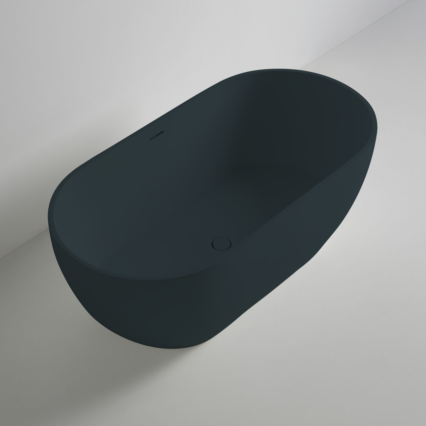 Freistehende Mineralguss Badewanne Luma Anthrazit – Modernes Design und Langlebigkeit
