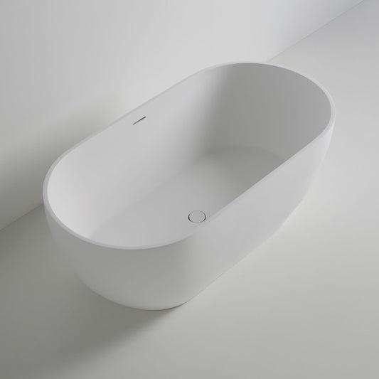 Freistehende Mineralguss Badewanne Luma Weiß – Modernes Design und Langlebigkeit