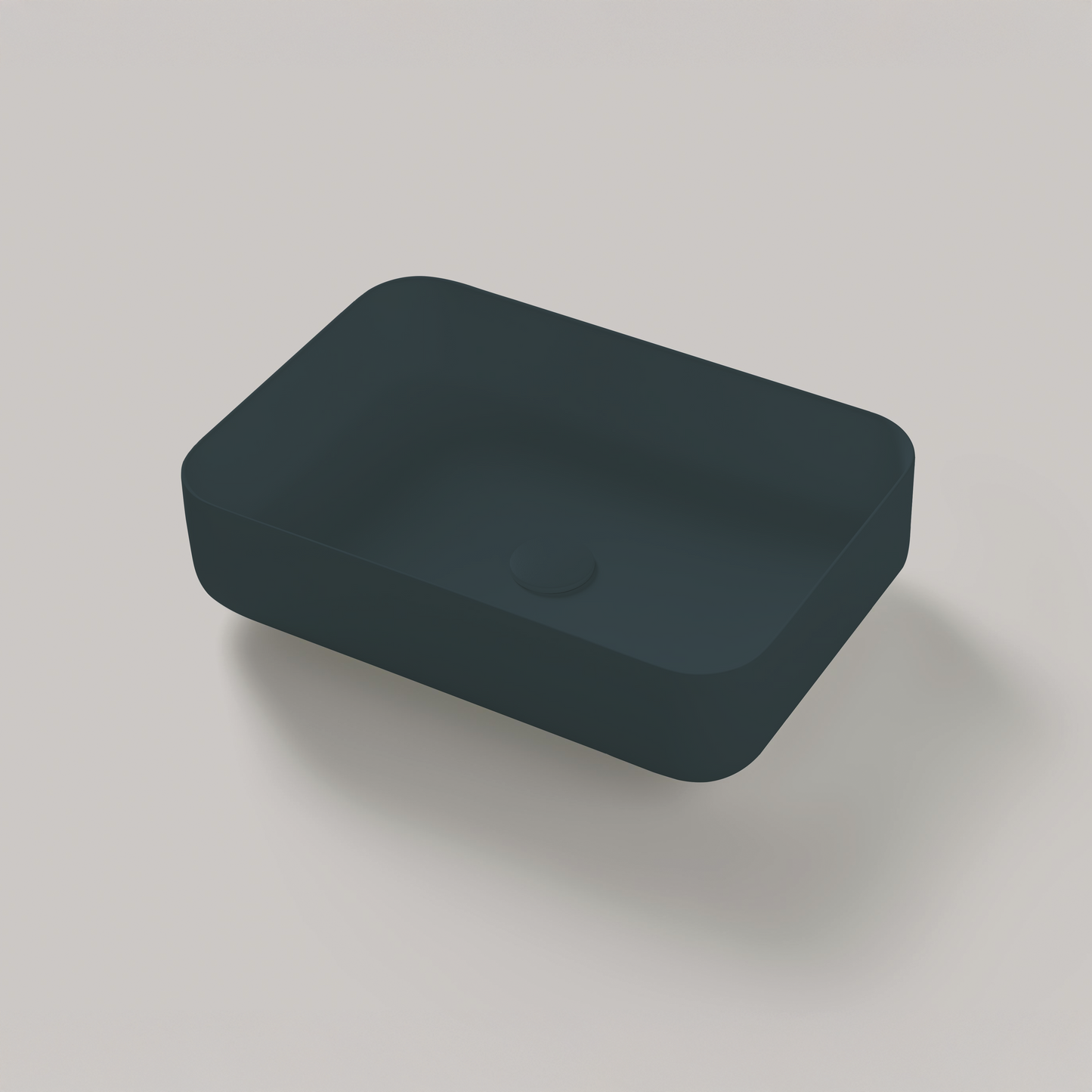 Aufsatzwaschbecken Mineralguss Stone Karios, Rechteckig, 55 x 38 cm, Höhe 15 cm – Modern und Funktional