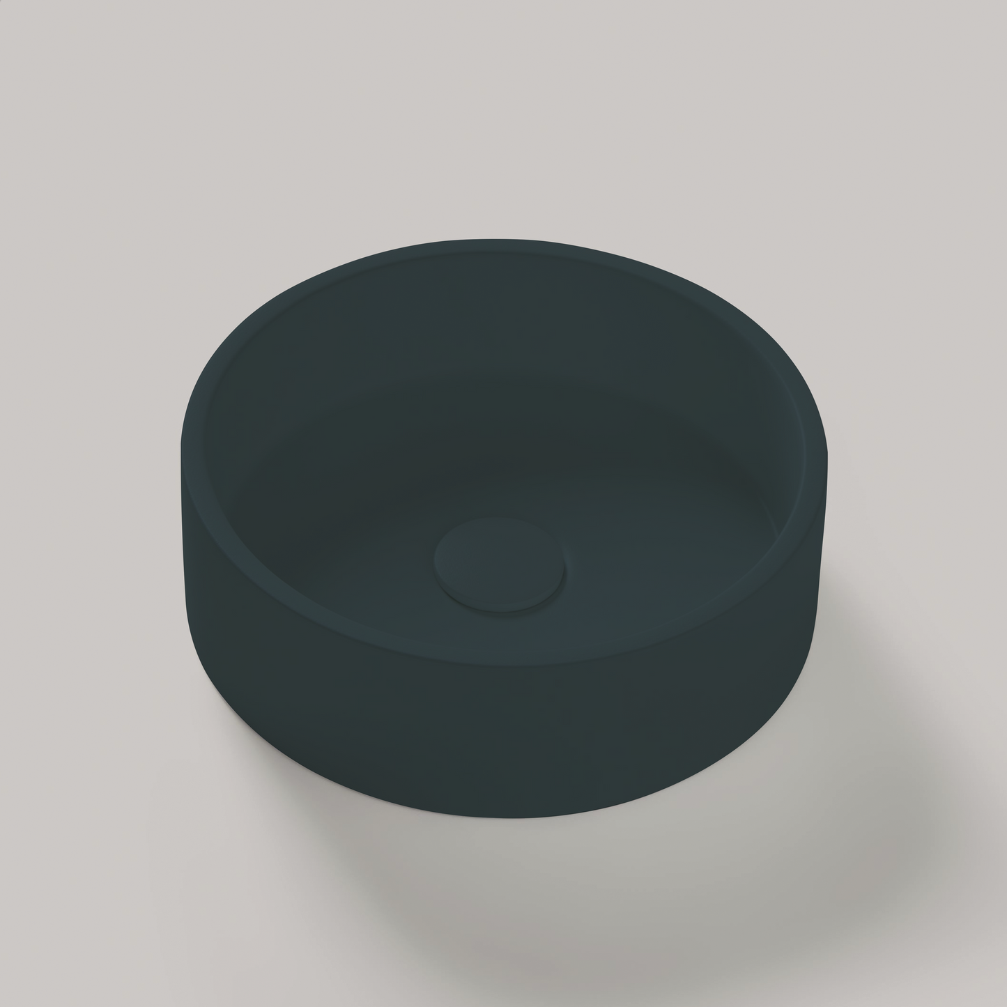 Aufsatzwaschbecken Mineralguss Stone Lunos, Rund, Ø 37,5 cm, Höhe 10 cm – Zeitloses Design und Funktionalität