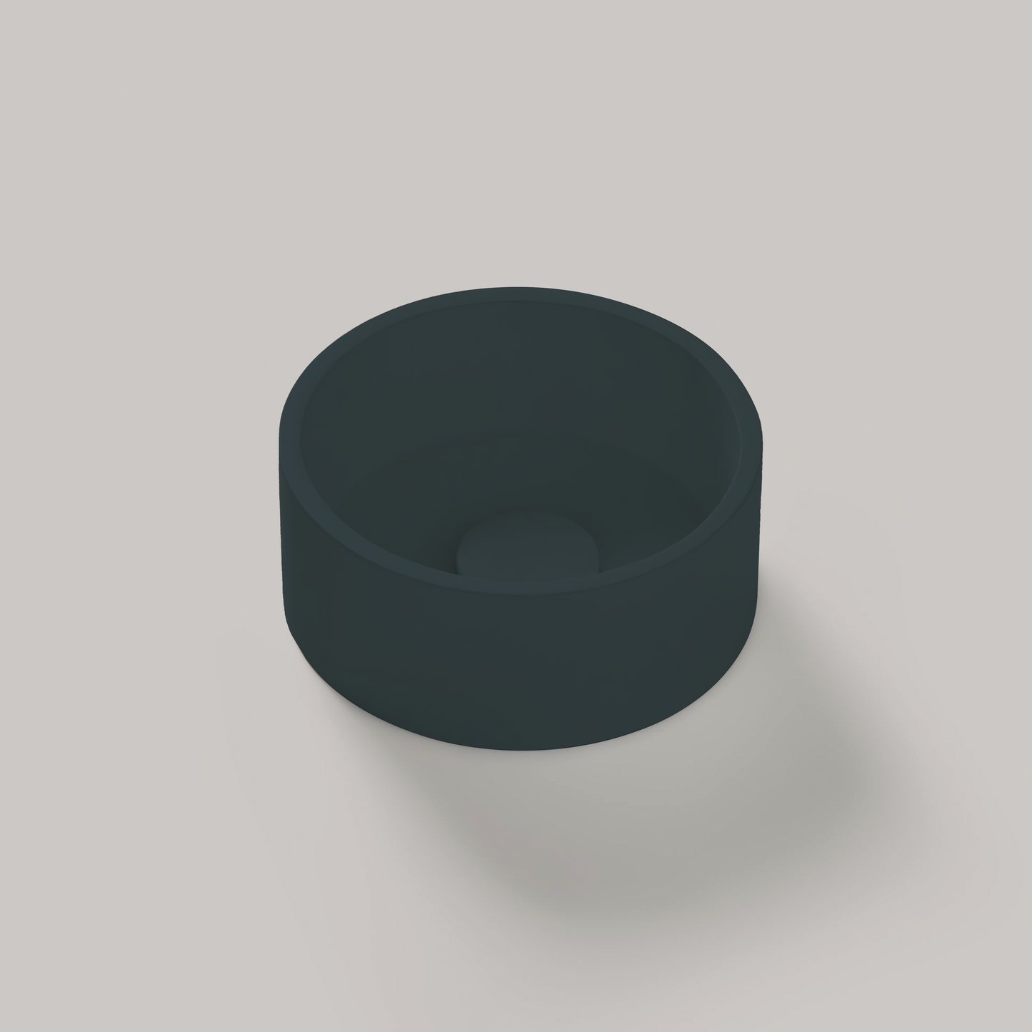 Aufsatzwaschbecken Mineralguss Stone Sila, Rund, Ø 25 cm, Höhe 10 cm – Kompakt und Elegant