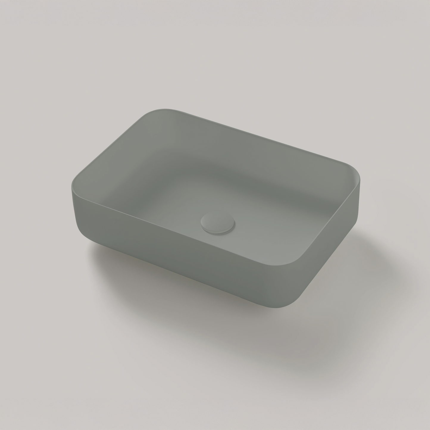 Aufsatzwaschbecken Mineralguss Stone Karios, Rechteckig, 55 x 38 cm, Höhe 15 cm – Modern und Funktional