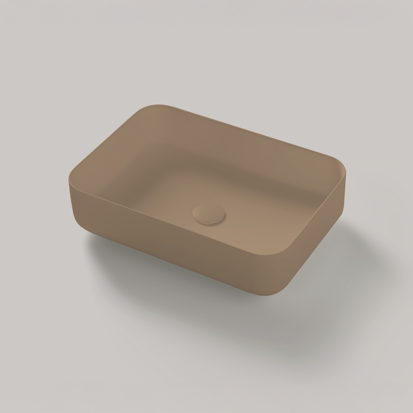 Aufsatzwaschbecken Mineralguss Stone Karios, Rechteckig, 55 x 38 cm, Höhe 15 cm – Modern und Funktional