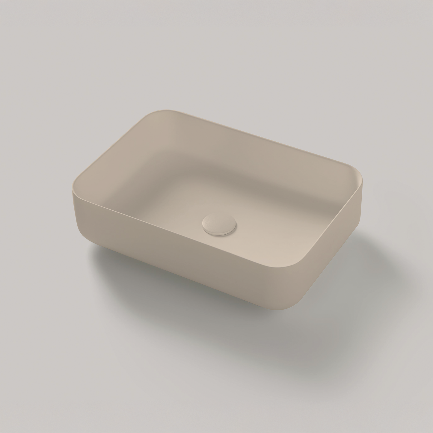 Aufsatzwaschbecken Mineralguss Stone Karios, Rechteckig, 55 x 38 cm, Höhe 15 cm – Modern und Funktional