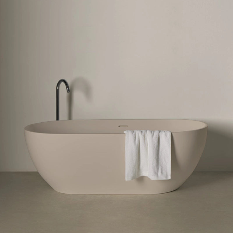 Freistehende Mineralguss Badewanne Luma Sahne – Modernes Design und Langlebigkeit