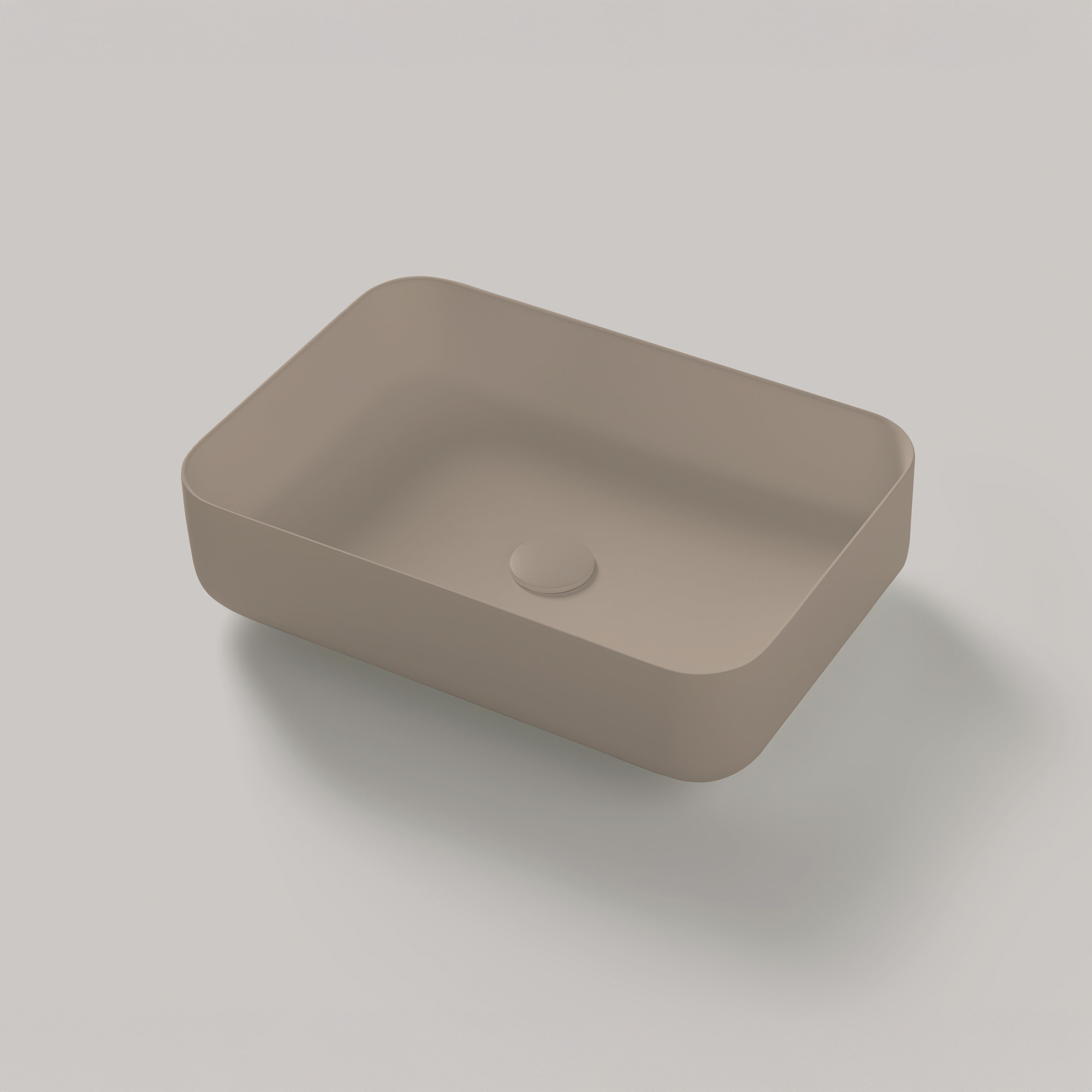 Aufsatzwaschbecken Mineralguss Stone Karios, Rechteckig, 55 x 38 cm, Höhe 15 cm – Modern und Funktional