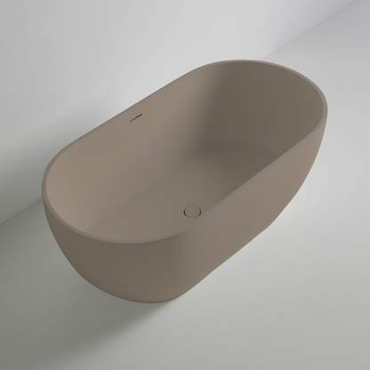 Freistehende Mineralguss Badewanne Luma Sand – Modernes Design und Langlebigkeit