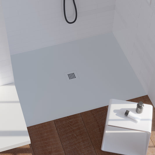 Mineralguss Duschwanne Arena Central Kollektion – Mittiger Ablauf – Rutschfest und Langlebig