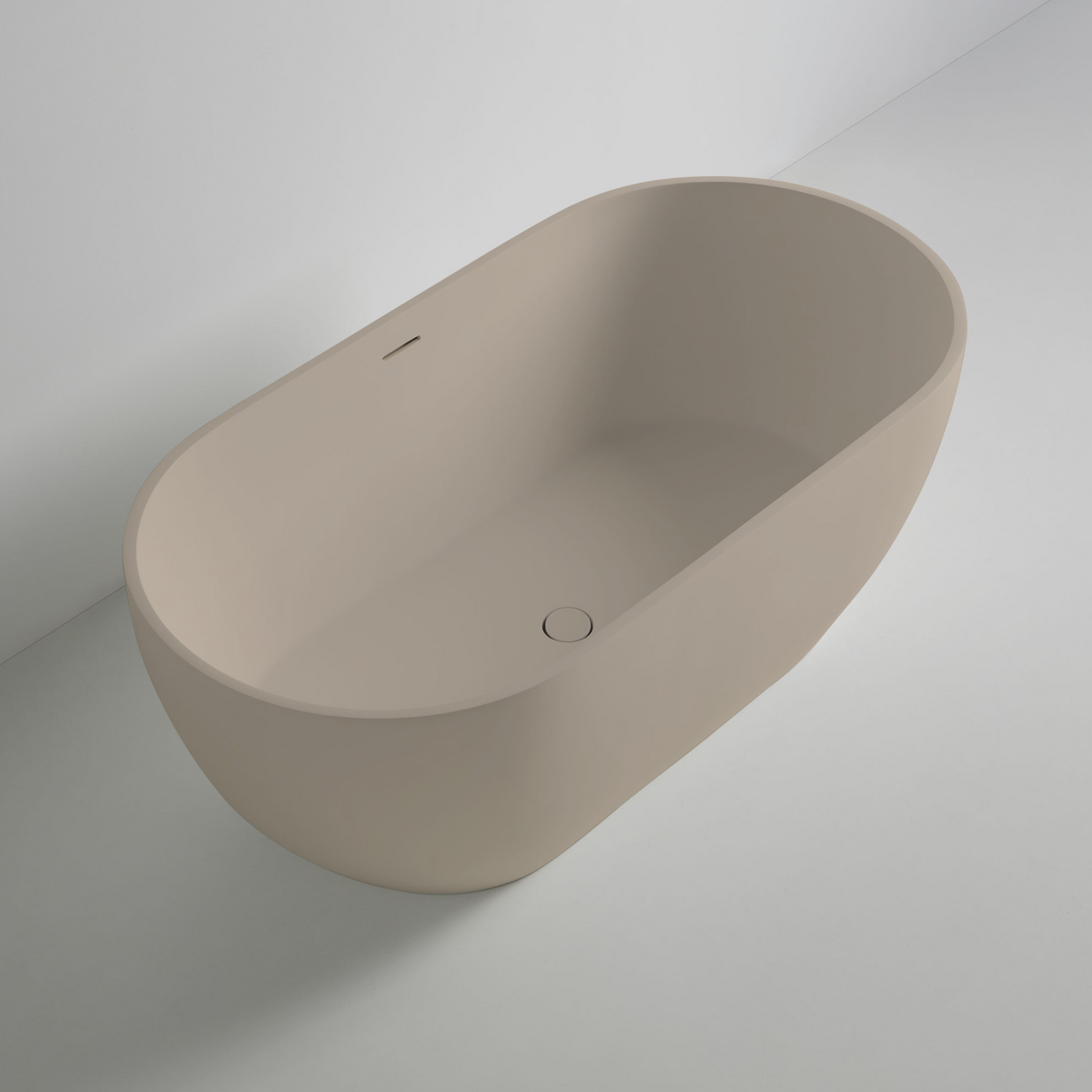 Freistehende Mineralguss Badewanne Luma Sahne – Modernes Design und Langlebigkeit